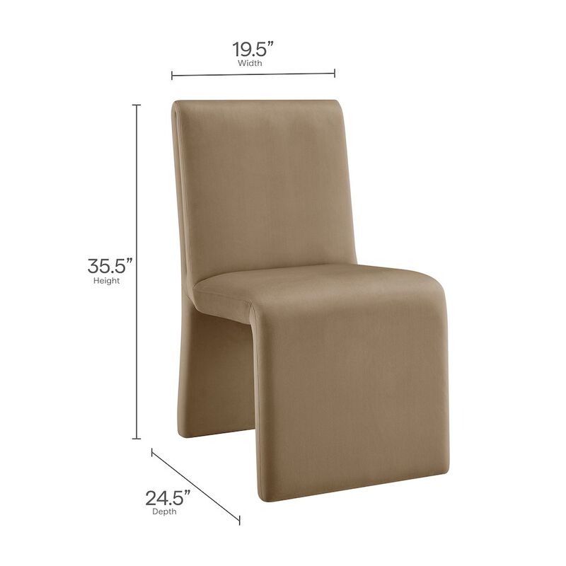 Emory Upholstered Performance Velvet Dining Side Chair image number 2