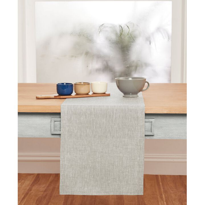 Solino Home 100% Pure Linen Table Runner - Athena