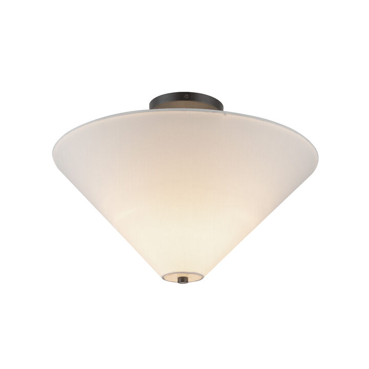 Bridgette 16 in Socket Semi Flush Mount