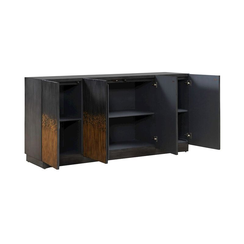 Liberty Furniture Fiore 4 Door Accent Cabinet  - Satin Espresso image number 4