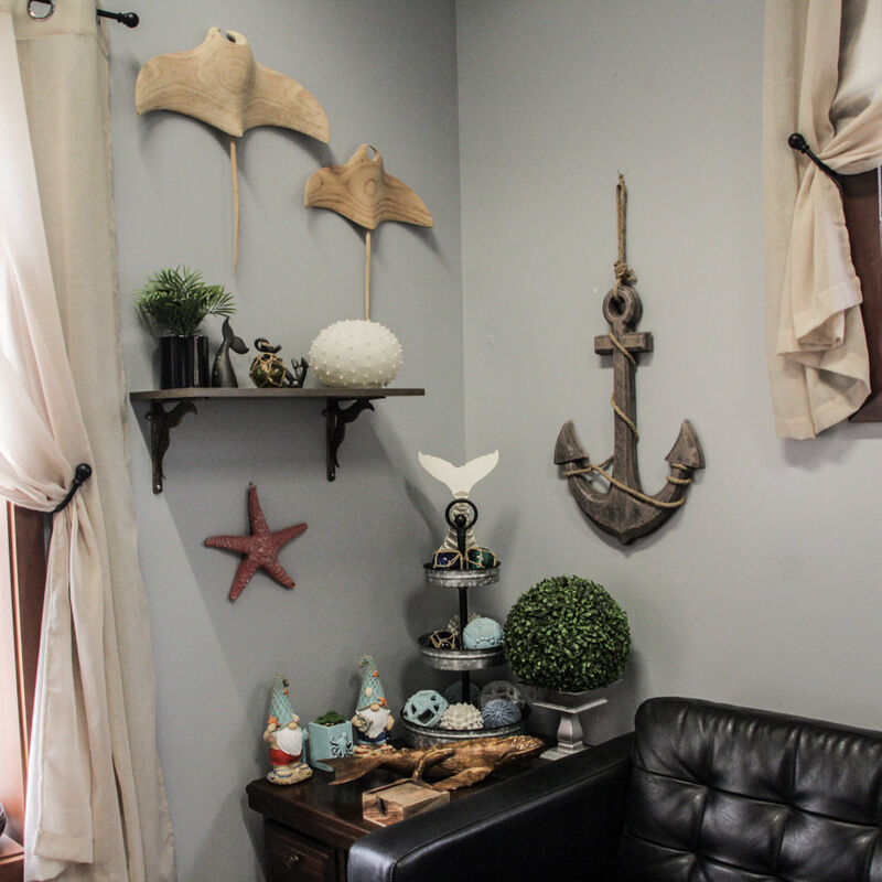 Natural Brown Finish Ship Anchor and Rope Nautical Wall Hanging image number 4