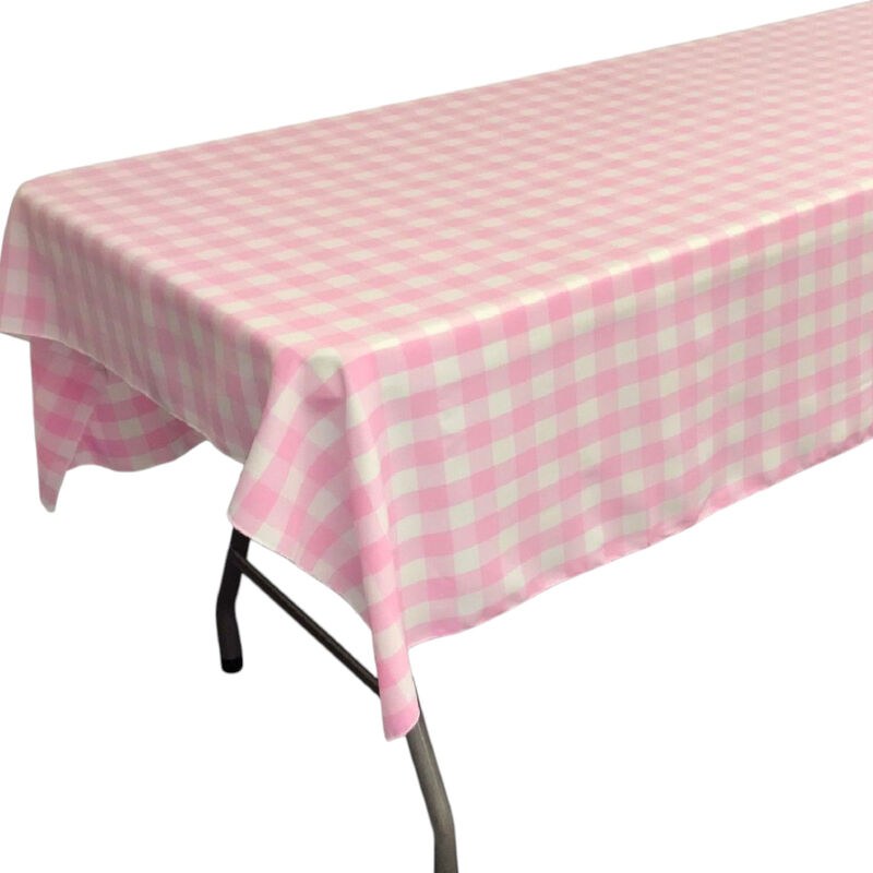 Polyester Checkered Tablecloth 60 by 102 Inch for Kitchen and Parties image number 2