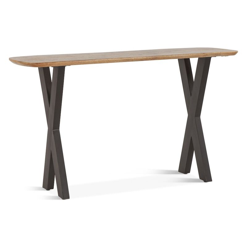 World Interiors Santa Margherita 52 Console Table in Natural Finish