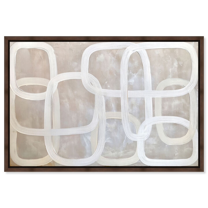 Intertwined Orbs Abstract Canvas Print by Art Remedy