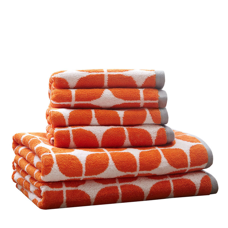 Gracie Mills Moreno 6-Piece Cotton Jacquard Bath Towel Set image number 0