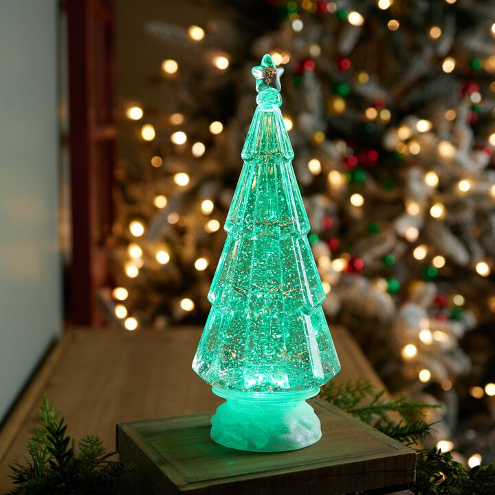 Lighted Christmas Tree with LED – Festive Tabletop Holiday Decor for Home, Office, or Winter Centerpieces