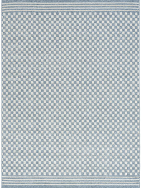 Care Free CAF02 Blue 3'11" x 5'11" Rug