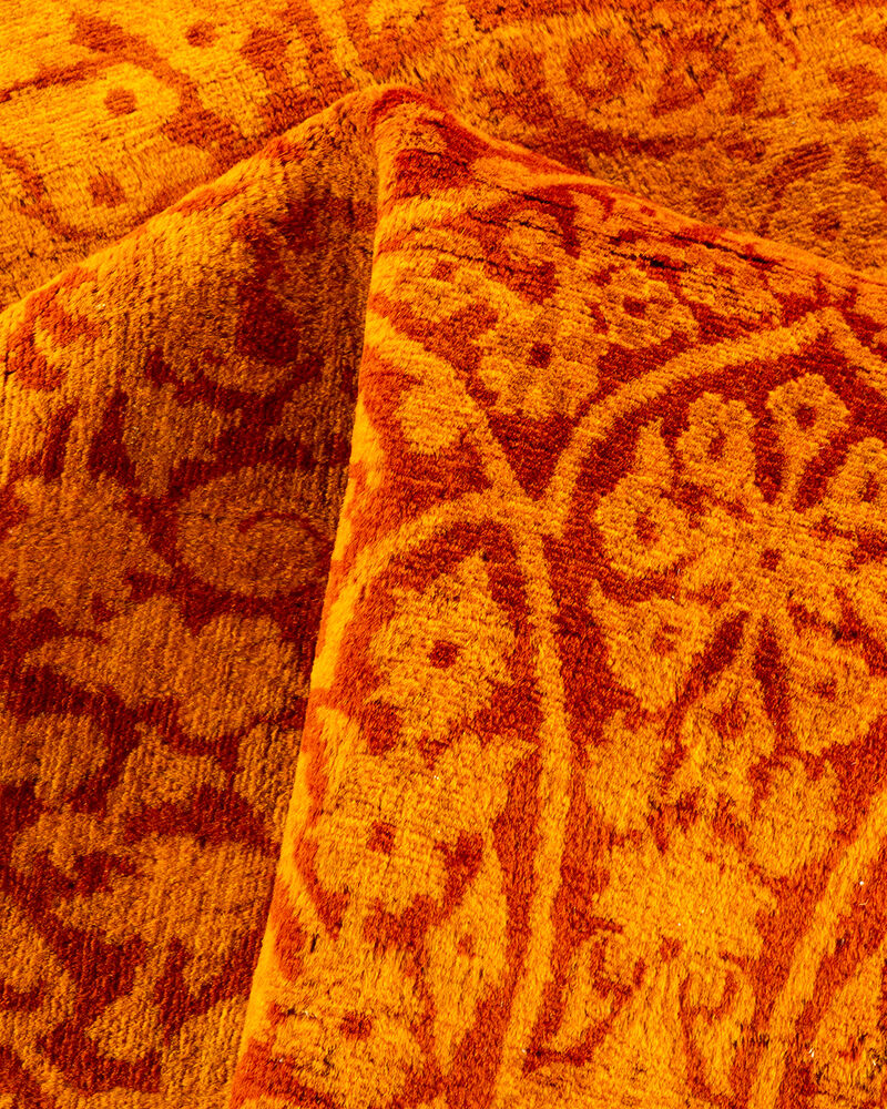 Fine Vibrance, One-of-a-Kind Handmade Area Rug  - Orange, 18' 4" x 12' 1" image number 7