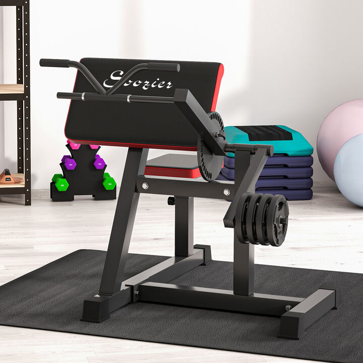Hivvago Adjustable Preacher Curl Bench for Arm Workouts