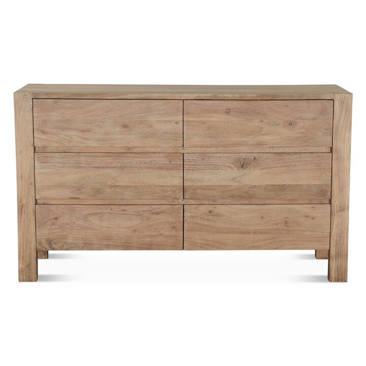World Interiors Mesa 60" Dresser in Brushed Acacia