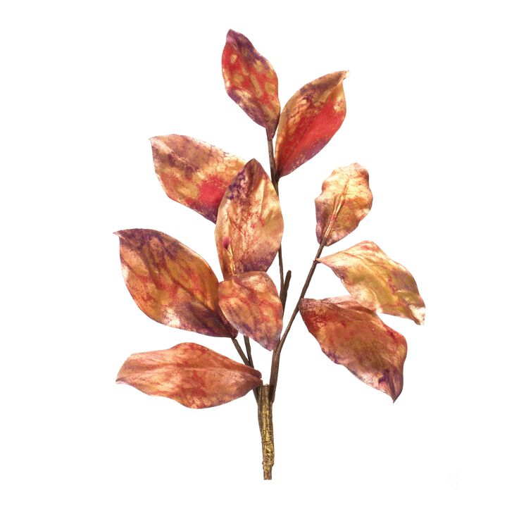 Set of 2 Metallic Harvest Leaf Sprays - Ideal for Seasonal Arrangements