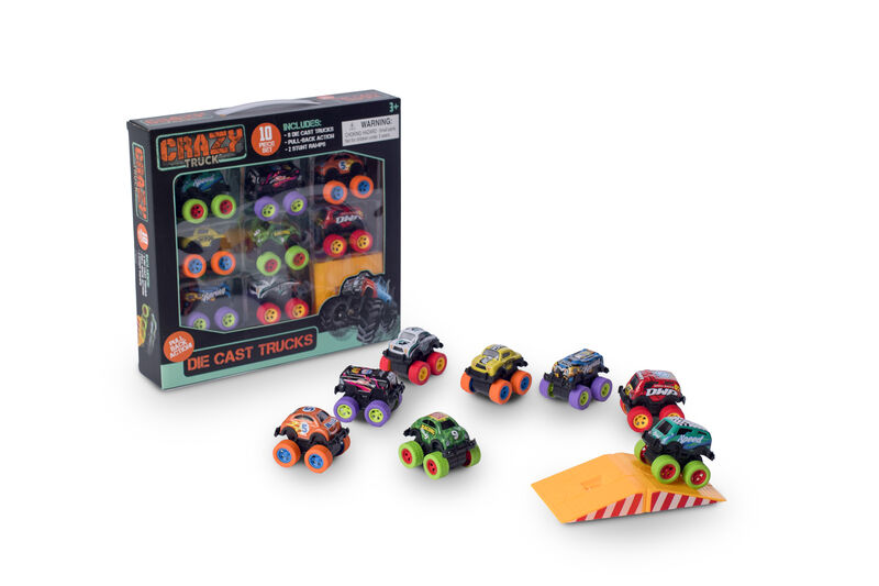 10pc Crazy Die Cast Set