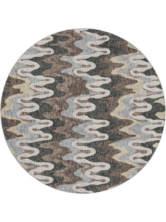 Lorenzo LN6 Charcoal 8' Round Rug
