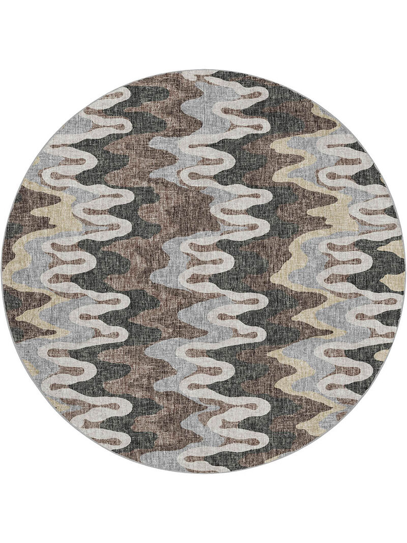 Lorenzo LN6 Charcoal 8' Round Rug