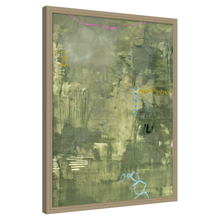 Green Petite by Design Fabrikken Framed Canvas Wall Art