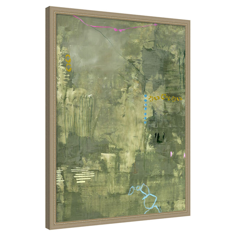 Green Petite by Design Fabrikken Framed Canvas Wall Art image number 0