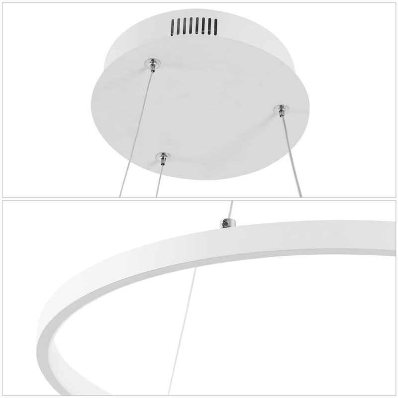 Brice Modern Contemporary Metal Round Dimmable Integrated LED Pendant