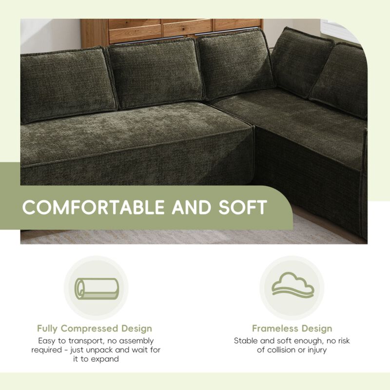 Fatbag Block Modular L-Shaped Sectional Sofa image number 3