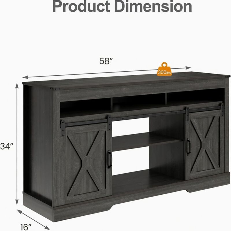 Felmol Farmhouse TV Stand image number 3