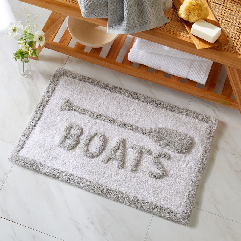 Market & Place Cotton Tufted Coastal Bath Rug