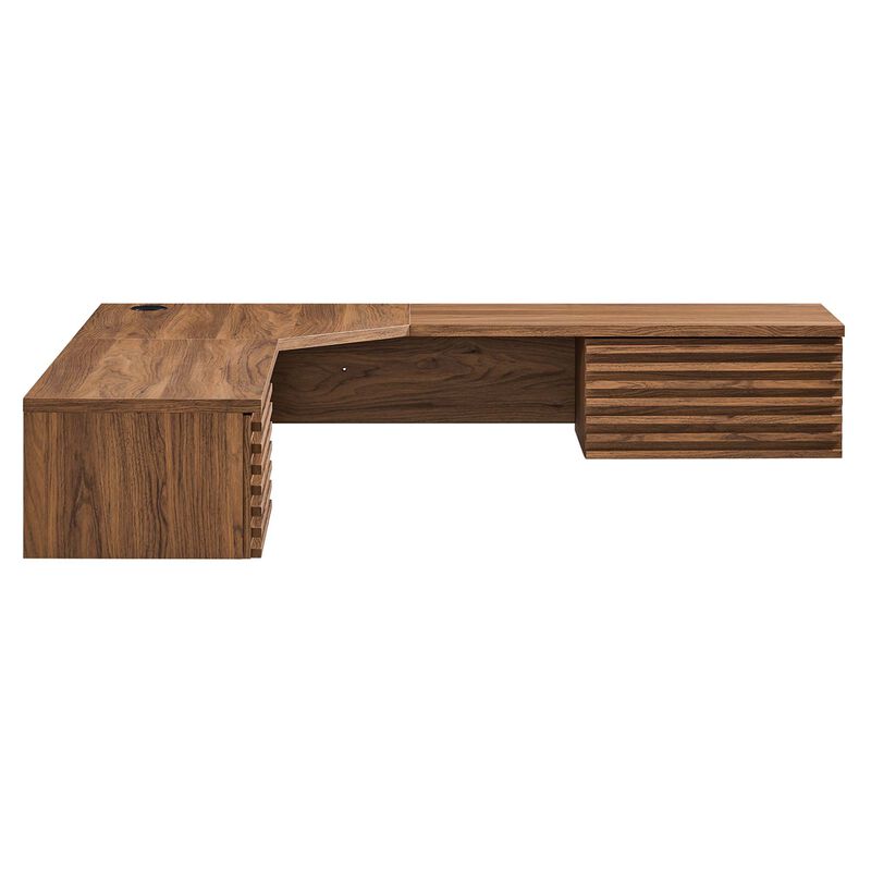 Render Wall Mount Corner Office Desk image number 1