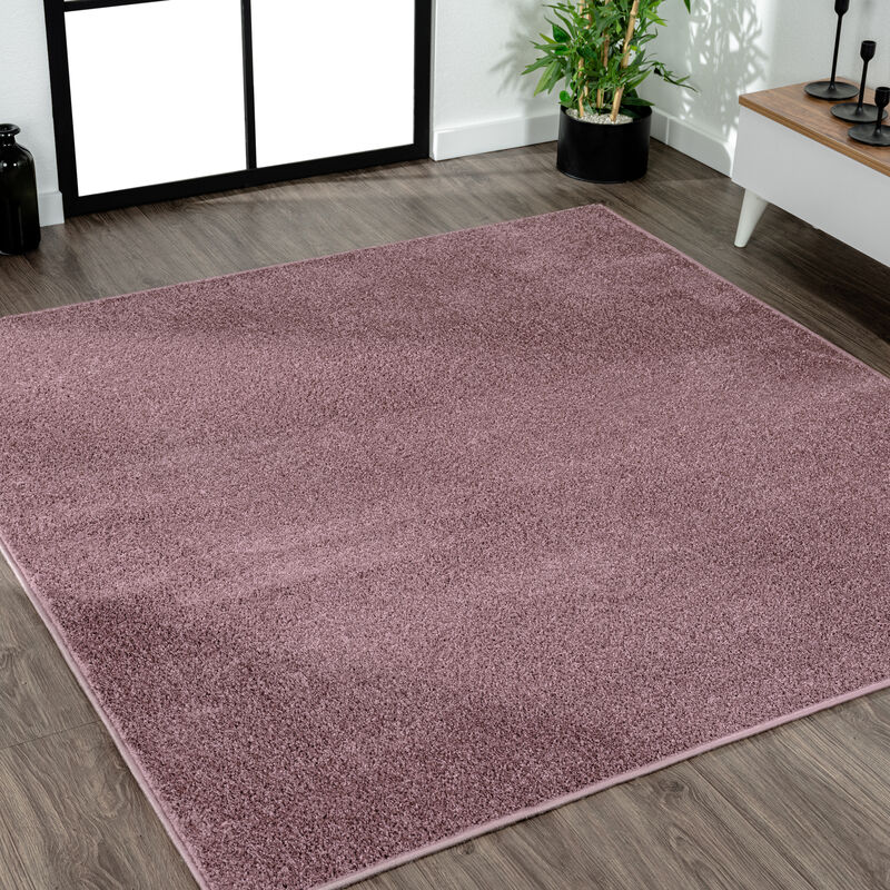 Haze Solid Low Pile Square Area Rug