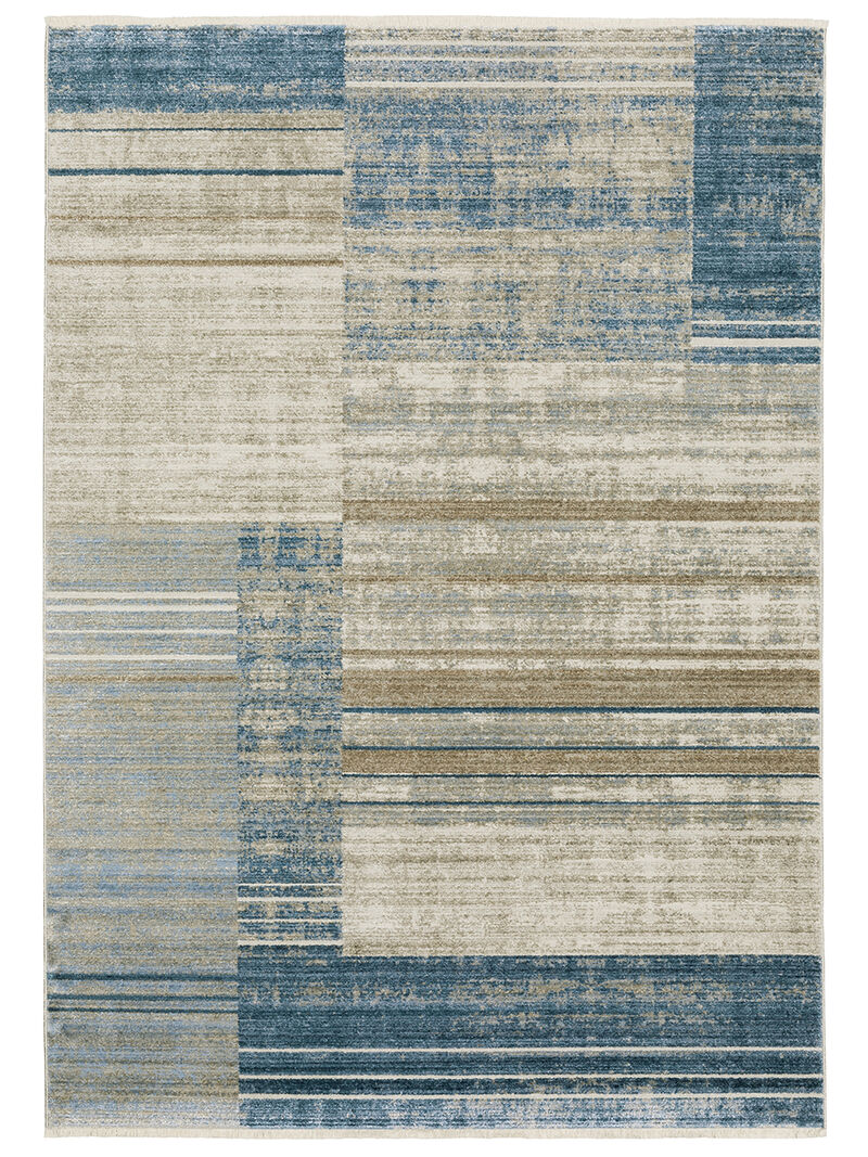 Bauer 5'3" x 7'6" Blue Rug image number 0