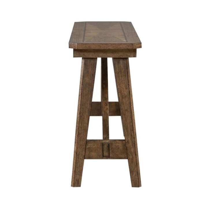 Liberty Furniture Carolina Park Sofa Table for Living Room - Amber Brown Oak