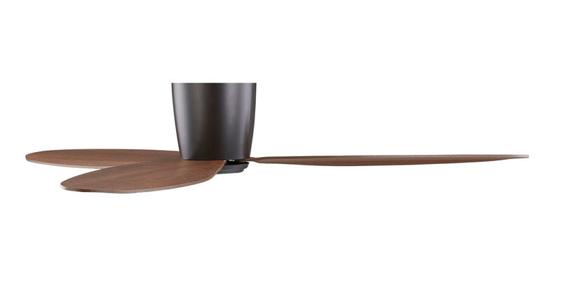 Lucci Air Radar 52" Flush Mount DC Ceiling Fan with Remote, Oil Rubbed Bronze Low Profile Ceiling Fan image number 6