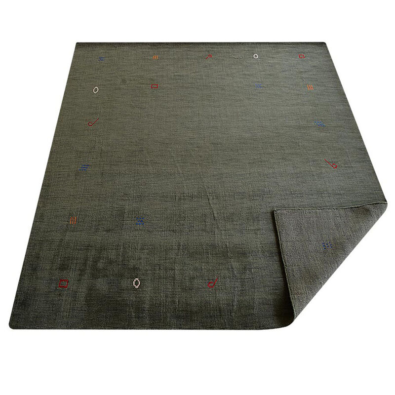 RUGSOTIC CARPETS HAND KNOTTED LOOM WOOL ECO-FRIENDLY AREA RUGS  - Rectangle, Contemporary Modern Design, High Pile Thick Handmade Anti Skid Rugs for Living Room (L00103) image number 4