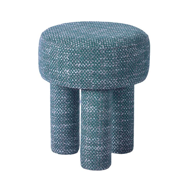 Casafoyer Claire Teal Knubby Stool