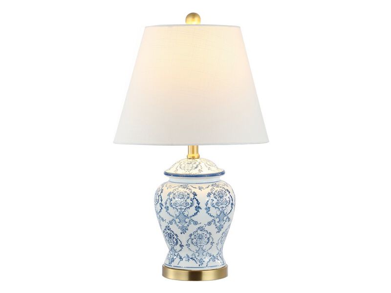 Juliana Traditional Classic Chinoiserie Ceramic LED Table Lamp