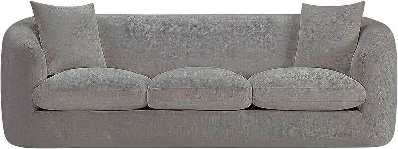 Meridian Furniture Penelope Grey Chenille Fabric Sofa