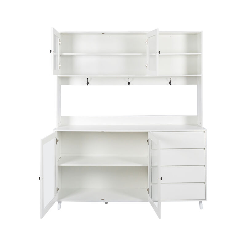 Slamvo Freestanding Kitchen Pantry Cabinet image number 3