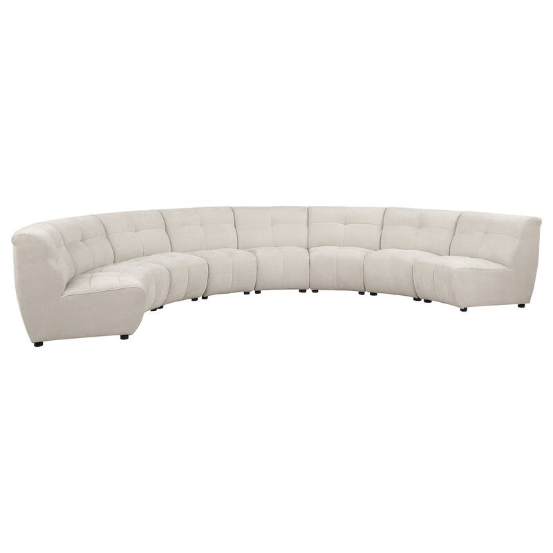 Coaster Co. of America Charlotte 8-piece Upholstered Modular Sectional Sofa Ivory image number 0