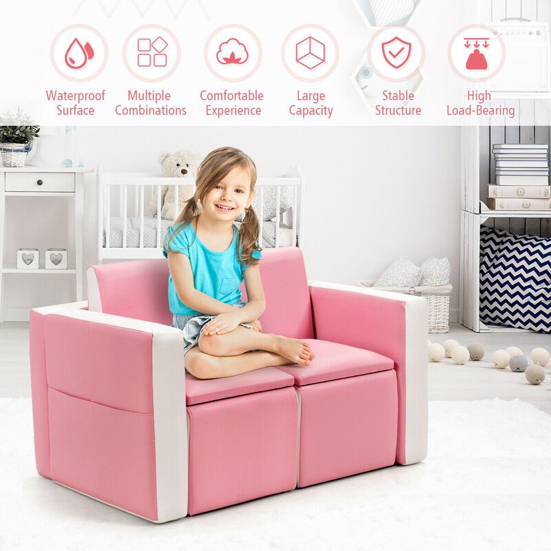 Multi-functional Kids Sofa Table Chair Set