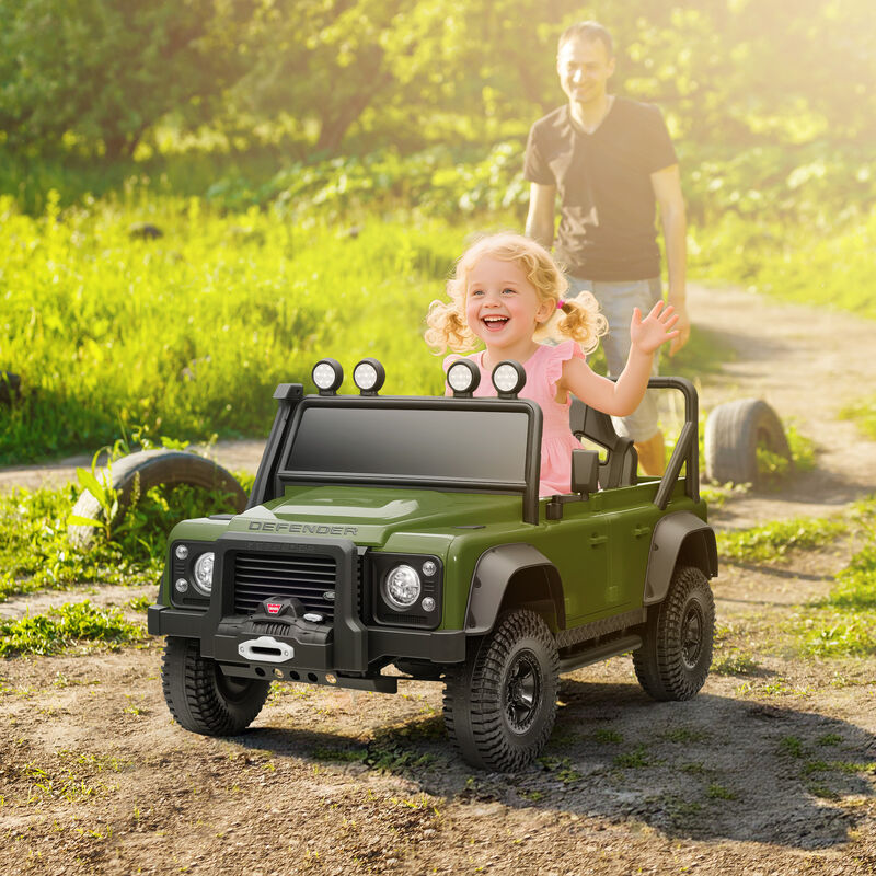 BreeBe Land Rover Licensed Electric Car for Kids with Remote Control, Dual Motors, Spring Suspension, LED Lights image number 1