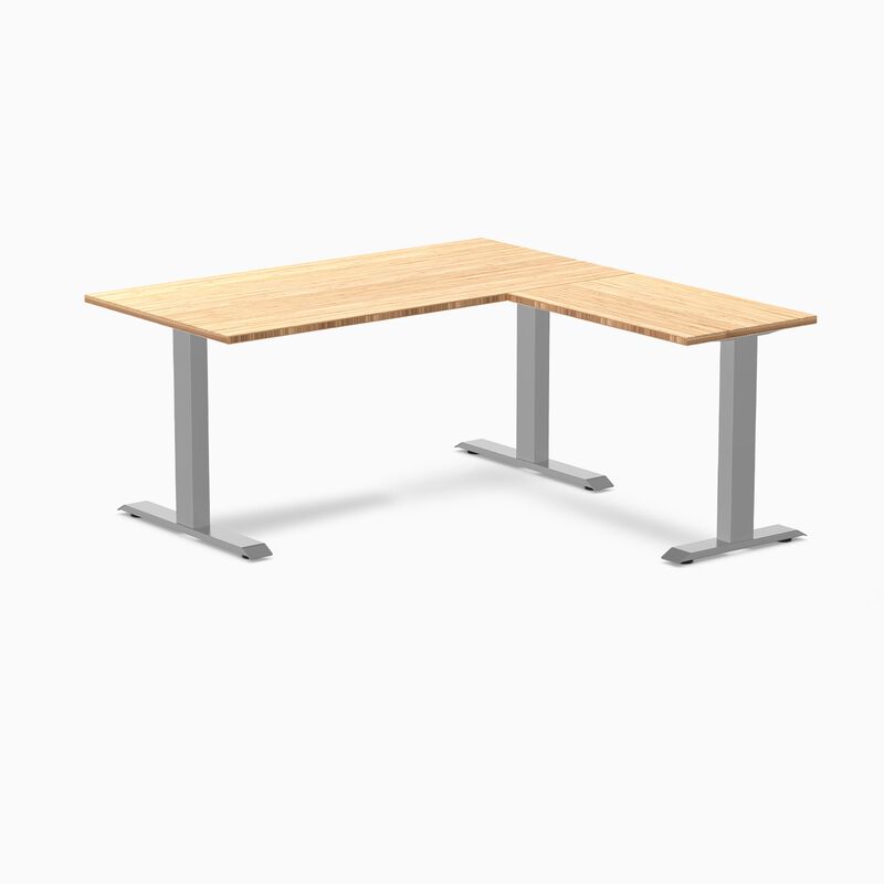 Desky Zero Bamboo L-Shape Office Desk image number 6