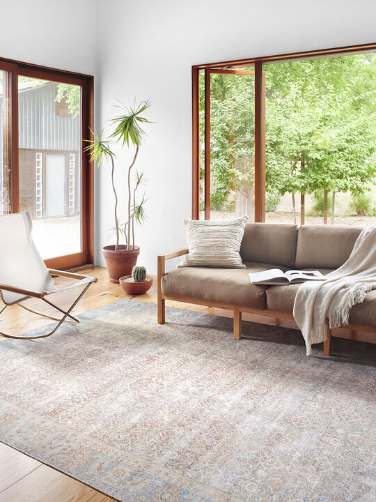 Wynter WYN04 Red/Teal 18" x 18" Sample Rug