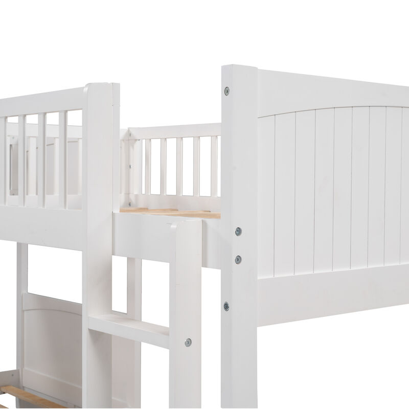 Merax Bunk Bed with a Loft Bed attached