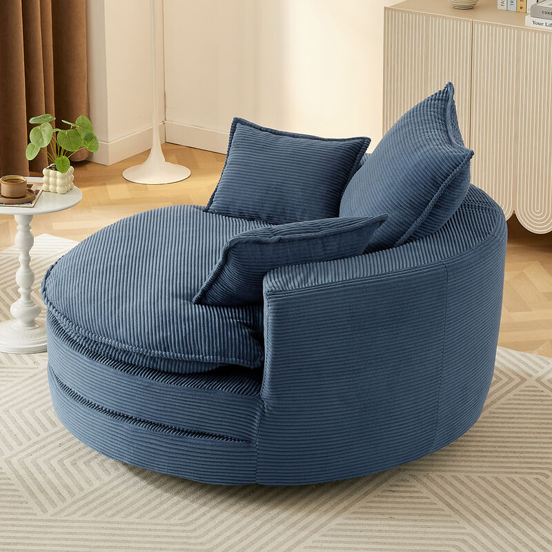 Merax 360° Swivel Sofa Chair Accent Barrel Chair