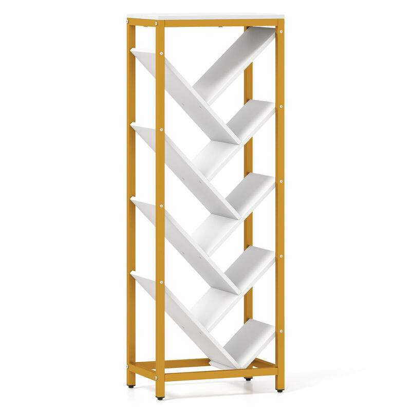 9 Tier Bookshelf for Hardcover Books for Living Room Bedroom and Office image number 0
