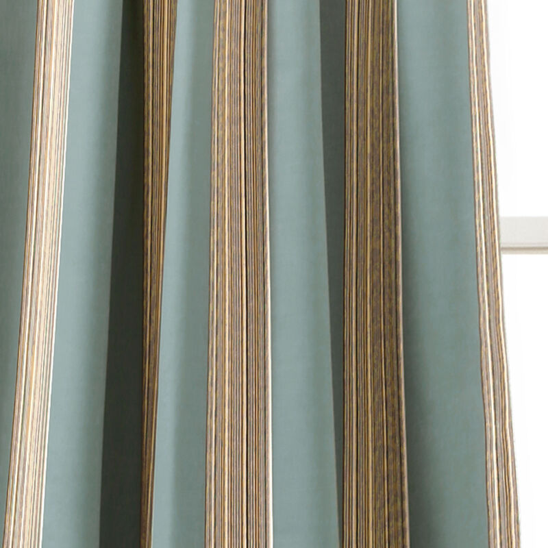 Julia Stripe Light Filtering Window Curtain Panels