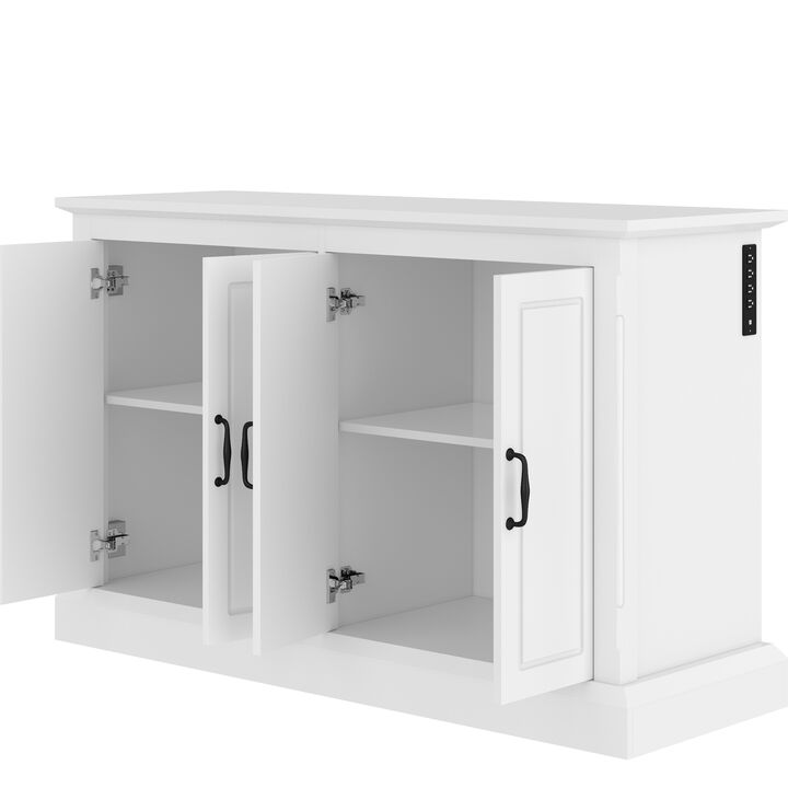 Whisen 55-75 Gallon Cabinet, Fish Tank Stand with Power Outlet, Aquarium Stand