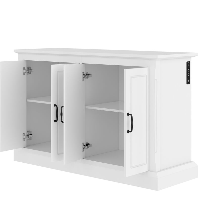 Whisen 55-75 Gallon Cabinet, Fish Tank Stand with Power Outlet, Aquarium Stand image number 0