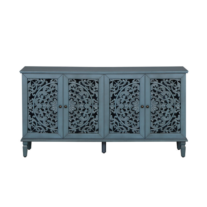 Natural Wood Storage Cabinet image number 0