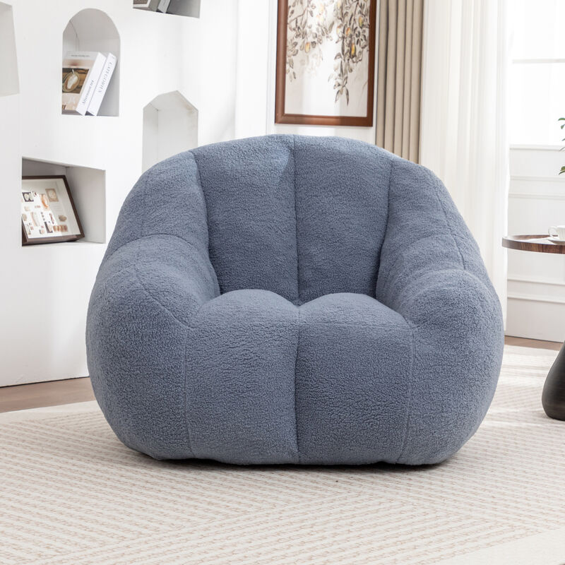 GOODSILO Plush Comfort Bean Bag Chair with Memory Foam Filling - Ergonomic Lounge Sofa for Ultimate Relaxation image number 3