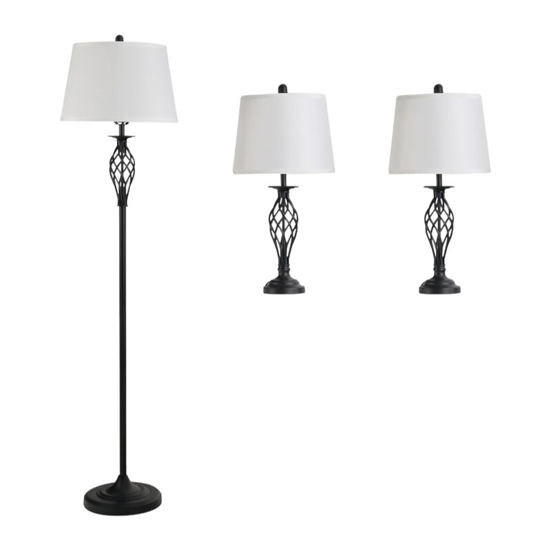 Adjustable Table And Floor Lamp Set with Modern Design for Living Room or Bedroom