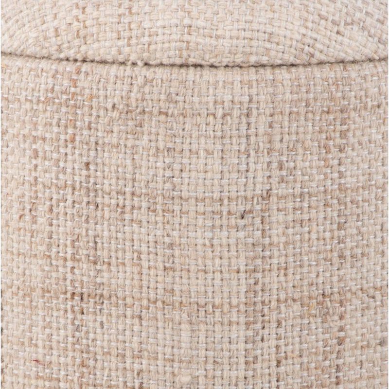 Carolina Chair & Table Handwoven Boreas Hammered Metal Storage Ottoman image number 2