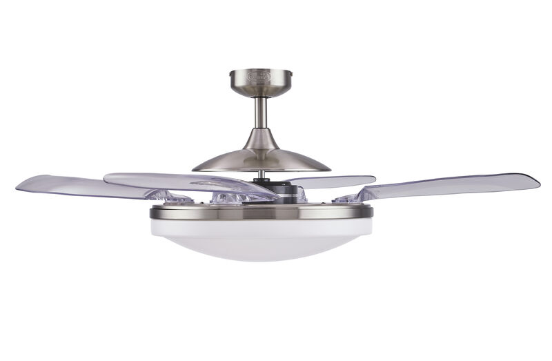 Fanaway Evo2 48" Retractable Blade Ceiling Fan with Light and Remote, Modern Fandelier Ceiling Fan, Patented Design Technology, Stronger Thicker Blades image number 9